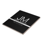 Azulejo De Cerâmica Design mínimo profissional moderno | Preto & Branc<br><div class="desc">Modelo de design moderno e totalmente personalizável. Edite o que quiser!</div>