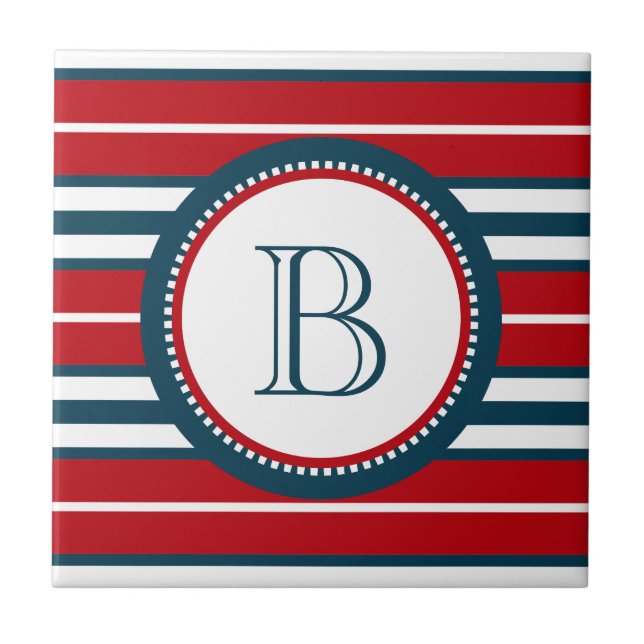 Azulejo De Cerâmica Design Monograma (Frente)