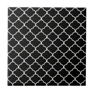 Azulejo De Cerâmica Design negro marroquino em Emporiomoffa