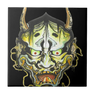 Azulejo De Cerâmica Design Oni Demônio