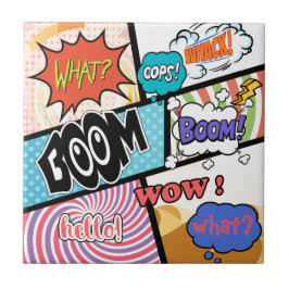 Azulejo De Cerâmica Design original da história em quadrinhos