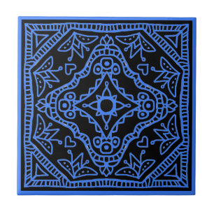 Azulejo De Cerâmica Design preto