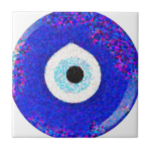 Azulejo De Cerâmica Design turco do olho mau de Nazar