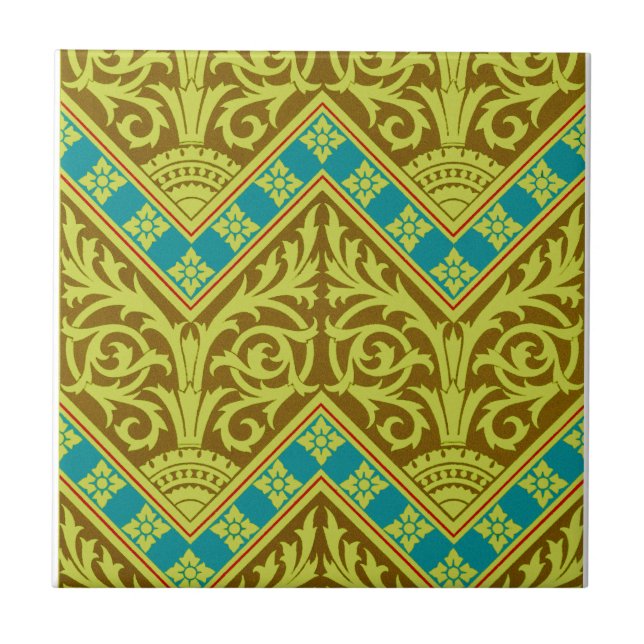 Azulejo De Cerâmica Design Vitoriano #10 @ Susiejayne (Frente)