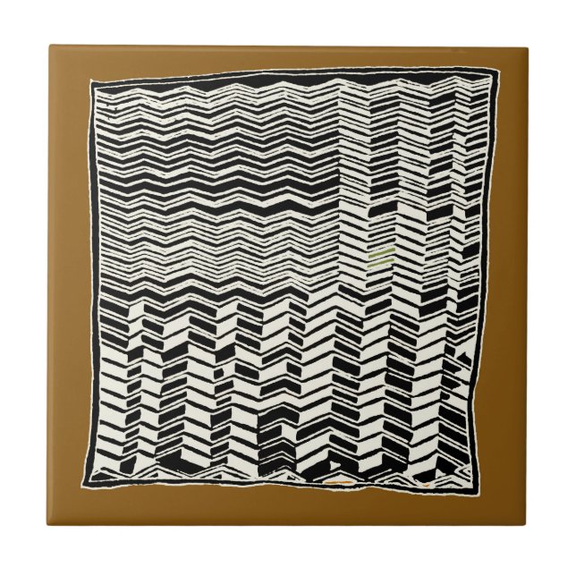 Azulejo De Cerâmica Designs Tribal Kuba (Frente)