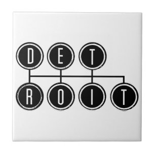 Azulejo De Cerâmica Deslocador de Detroit