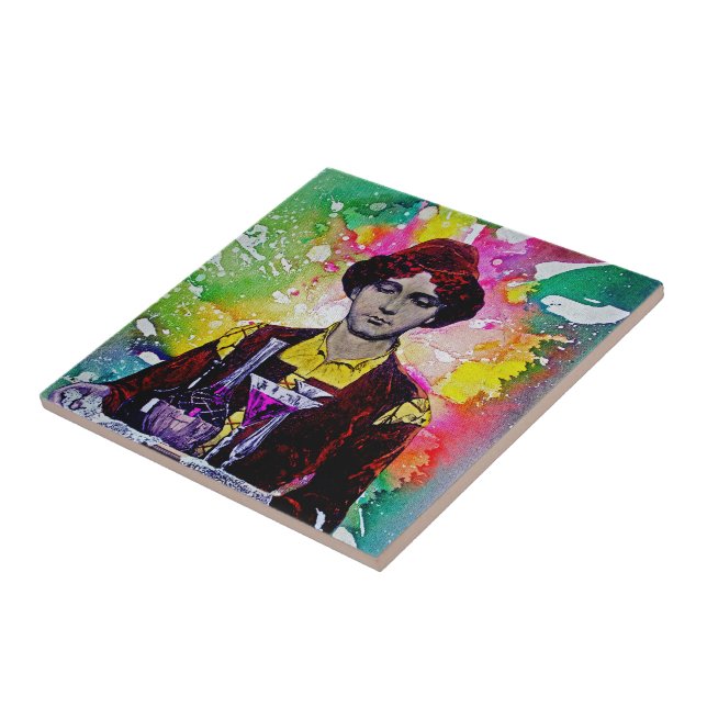 Azulejo De Cerâmica Desmond por Michael Moffa (Lateral)