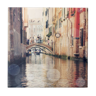 Azulejo De Cerâmica Destinos Fotografia de Venice Gondolas
