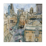 Azulejo De Cerâmica Destinos | Watercolor Vintage London Street<br><div class="desc">Salta para o coração de Londres com esta design de aquarela e tinta trazida para vocês pelo World Art Group e criada pela talentosa artista, Melissa Wang. Deixem os tons legal te cativar nesta bela peça de arte com detalhes intensificados definidos numa cena da London Street. A arquitetura do eterno...</div>