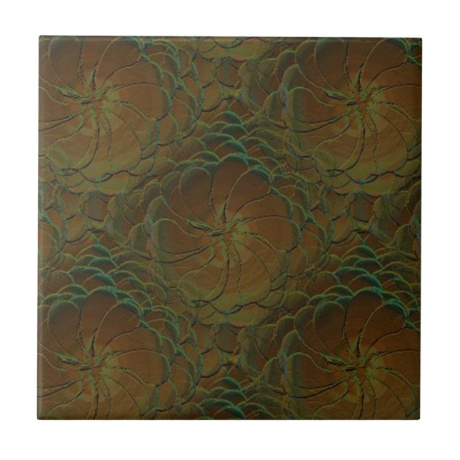 Azulejo De Cerâmica Desvanecido aumentou (Frente)