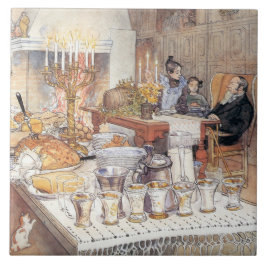 Azulejo De Cerâmica Detalhe da Véspera de Natal (Natal Tradicional Sue