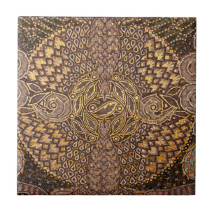 Azulejo De Cerâmica Detalhe do Mosaico Amarelo, Alemanha
