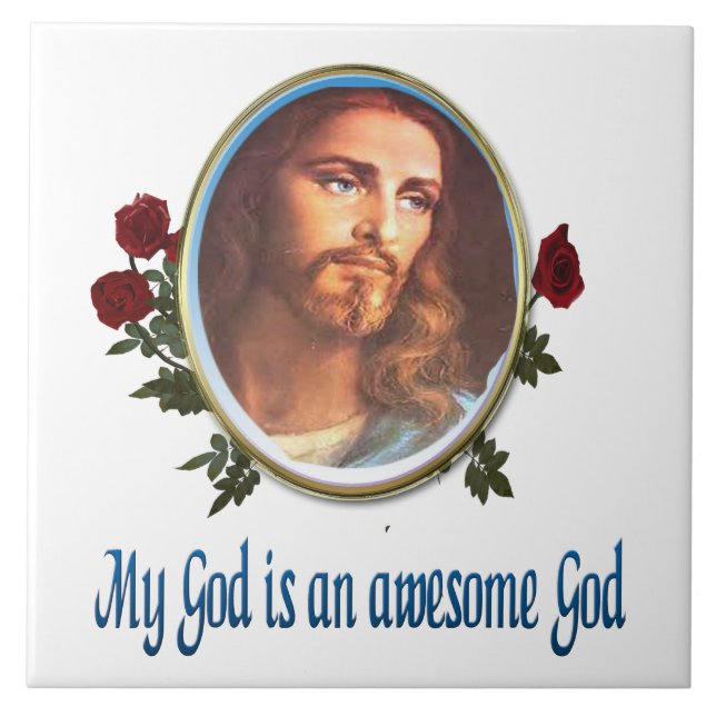 Azulejo De Cerâmica Deus do céu (Frente)