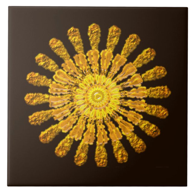 Azulejo De Cerâmica Deus do Sol Inca (Frente)