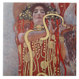 Azulejo De Cerâmica Deusa da Saúde, Higieia (Salus), Gustav Klimt