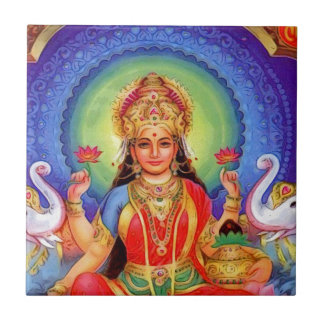 Azulejo De Cerâmica Deusa Hindu Lakshmi Maa