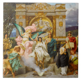 Azulejo De Cerâmica Deuses Gregos no Monte Parnassus