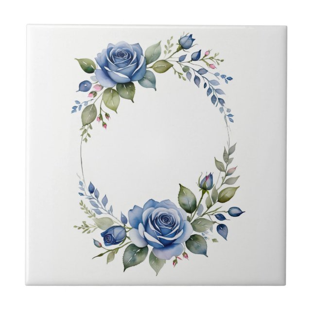 Azulejo De Cerâmica Devaneio de Água de Rosa (Frente)