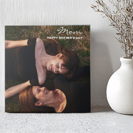 Azulejo De Cerâmica Dia da Mãe Foto Personalizada do Meu Melhor Amigo