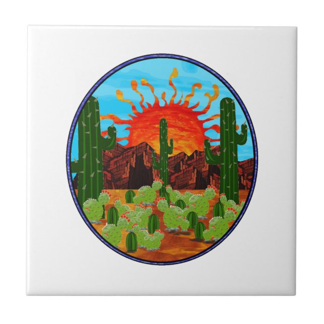 AZULEJO DE CERÂMICA  DIA DE ALVORECER (Frente)