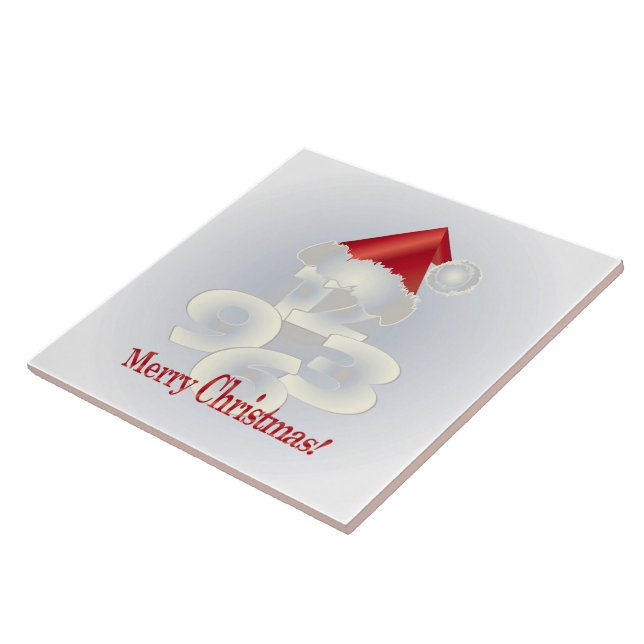 Azulejo De Cerâmica Dia de Natal (Lateral)