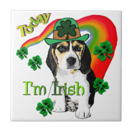 Azulejo De Cerâmica Dia de São Patrício de Beagle