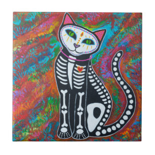 Azulejo De Cerâmica Dia do Gato do Morto