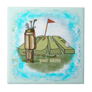 Azulejo De Cerâmica Dia do Golfe
