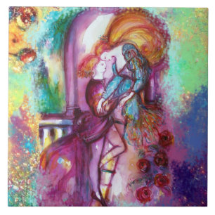 Azulejo De Cerâmica Dia dos Namorados Românticos de ROMEO E JULIETA