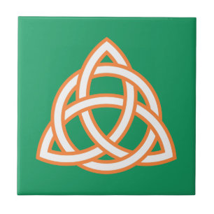 Azulejo De Cerâmica Dia dos Patrícios do Triquetra Celta, Trindade Ir