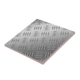 Azulejo De Cerâmica Diamante Deckplate em aço gasto