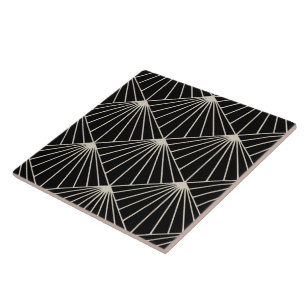 Azulejo De Cerâmica Diamante do padrão do ventilador da Deco de Arte N