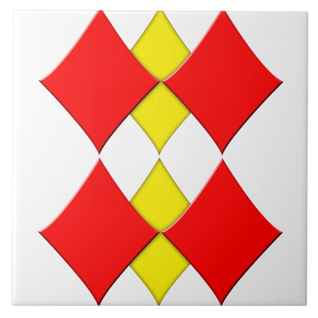 Azulejo De Cerâmica Diamantes (Frente)