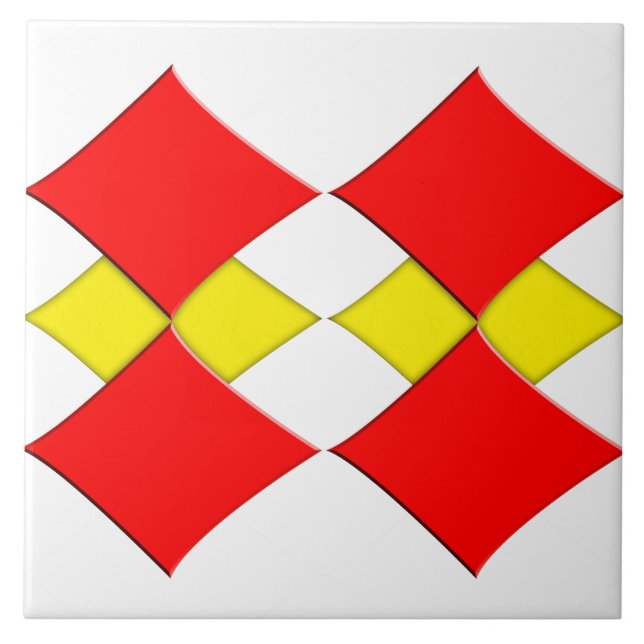 Azulejo De Cerâmica Diamantes (Frente)