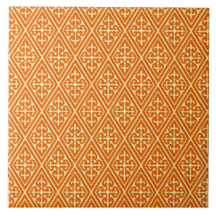 Azulejo De Cerâmica Diamantes medievais do damasco, tanjerina