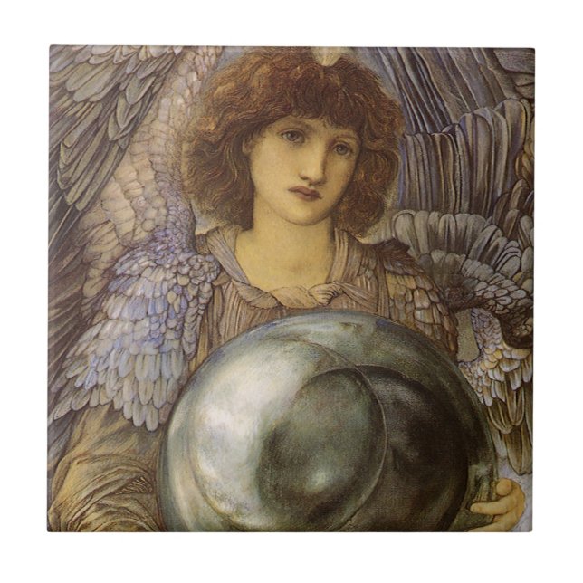 Azulejo De Cerâmica Dias de Criação, Primeiro Dia de Burne Jones (Frente)