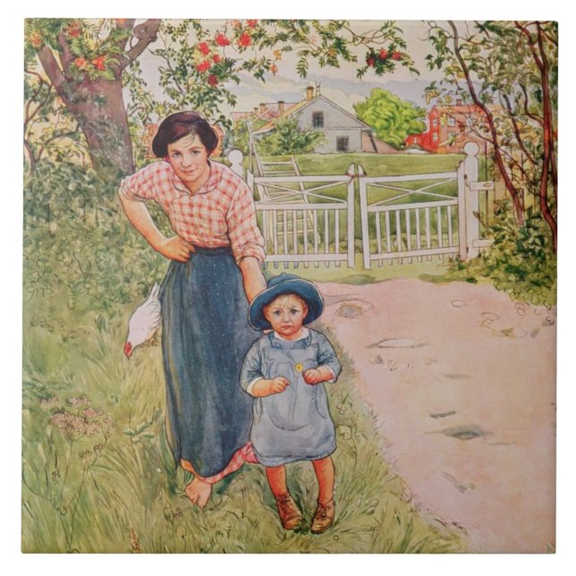 Azulejo De Cerâmica Diga como você faz a seu tio, um 1917 agradável, (Frente)