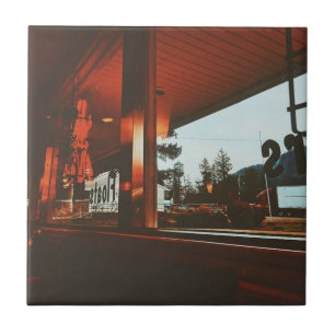 Azulejo De Cerâmica Dinheiro Retro no Noroeste do Pacífico