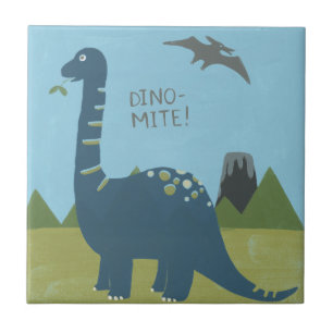 Azulejo De Cerâmica Dinossauro Dino-mite