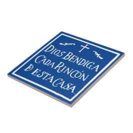 Azulejo De Cerâmica Dios bendiga cada rincon