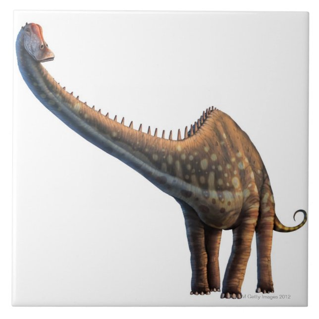 Azulejo De Cerâmica Diplodocus (Frente)
