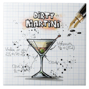 Azulejo De Cerâmica Dirty Martini