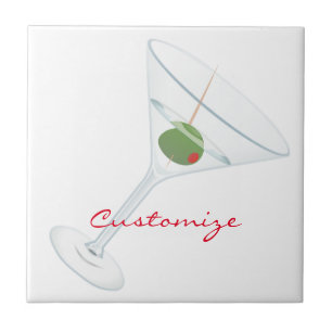 Azulejo De Cerâmica Dirty Olive Martini Thunder_Cove