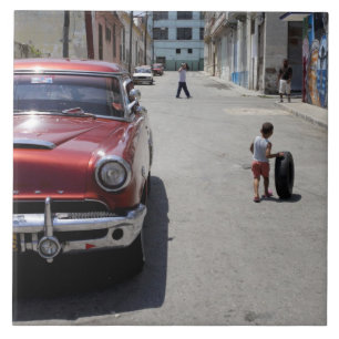 Azulejo De Cerâmica Distrito Africano Hamel, Havana, Cuba, UNESCO