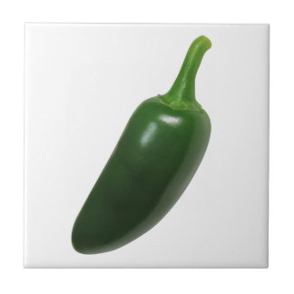 Azulejo De Cerâmica Divertimento & pimenta picante do Jalapeno