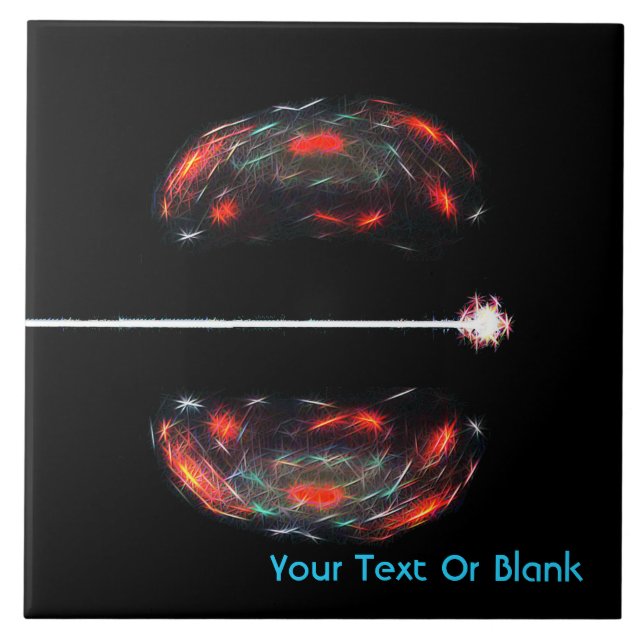 Azulejo De Cerâmica Dividindo O Atom (Frente)