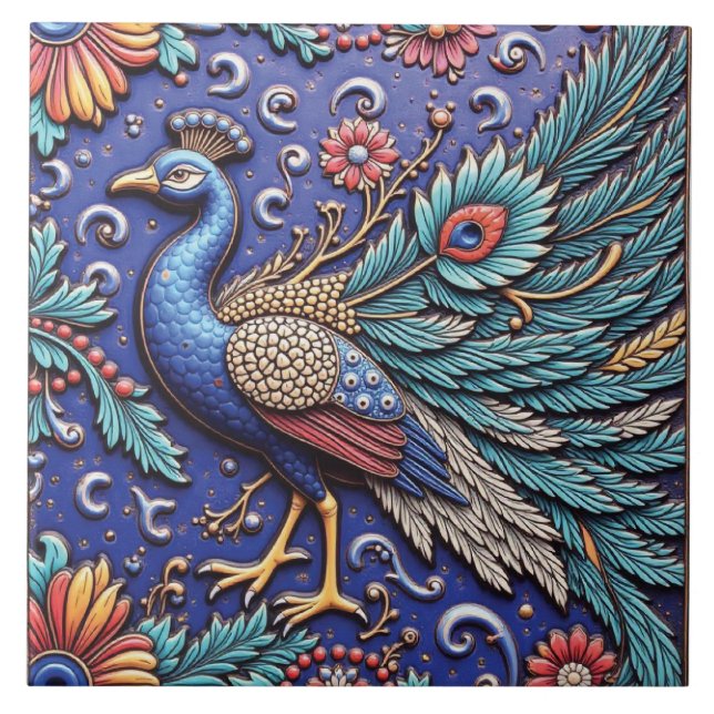 Azulejo De Cerâmica Divindade Talhada à Mão (Frente)