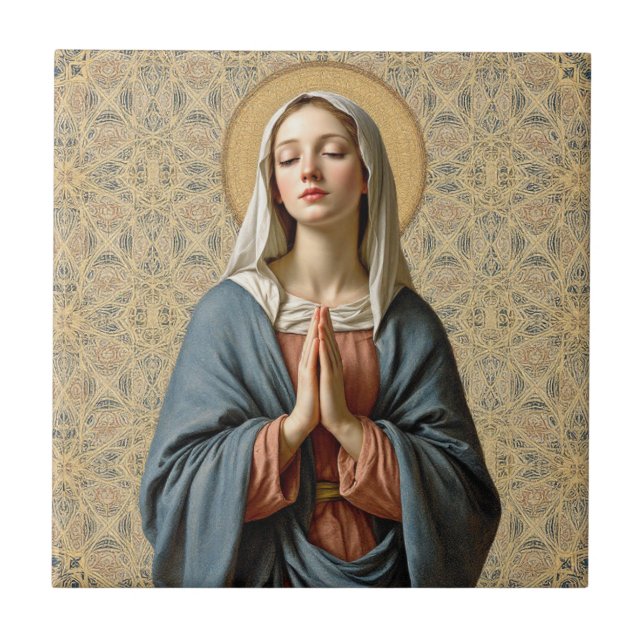 Azulejo De Cerâmica Divine Grace Prayer (Frente)