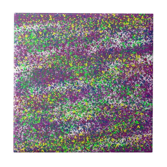 Azulejo De Cerâmica Dizzy Splatter (Frente)