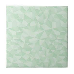 Azulejo De Cerâmica Do mosaico verde de Abstrac da hortelã teste